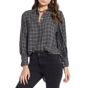 🎁NWT▫️SOMETHING NAVY Full Sleeve Flannel Shirt